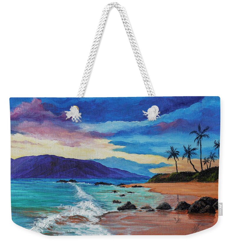 Maui Weekender Tote Bag featuring the painting Maui Colors by Darice Machel McGuire