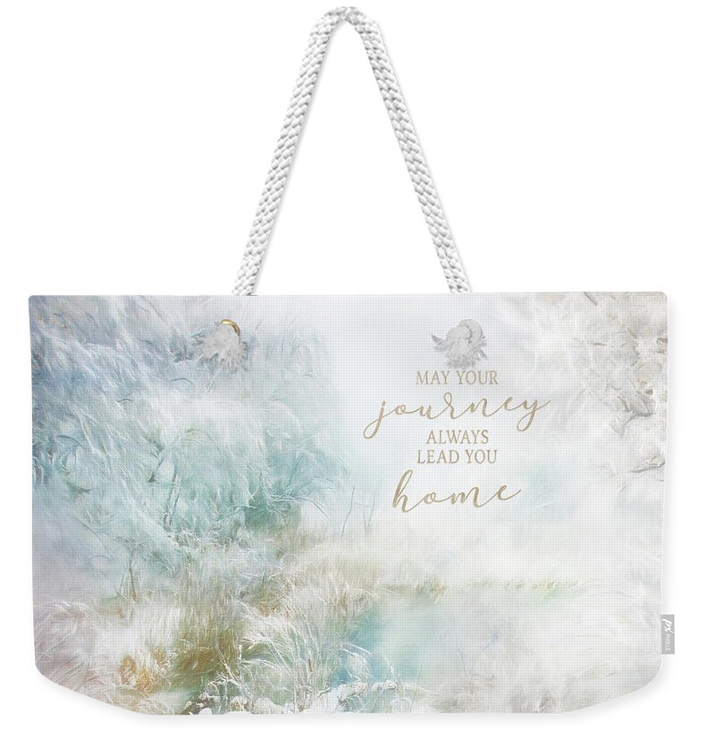 May Your Journey Weekender Tote Bag featuring the pastel May Your Journey by Jordan Blackstone