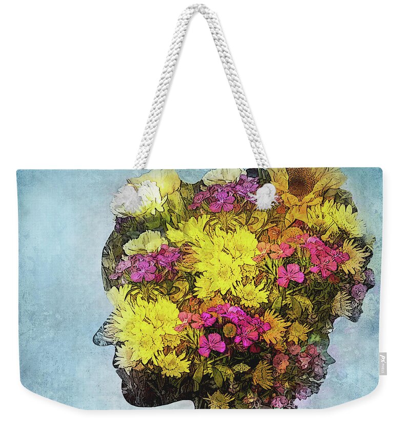 Flowers Weekender Tote Bag featuring the photograph Me Myself and I by Shara Abel