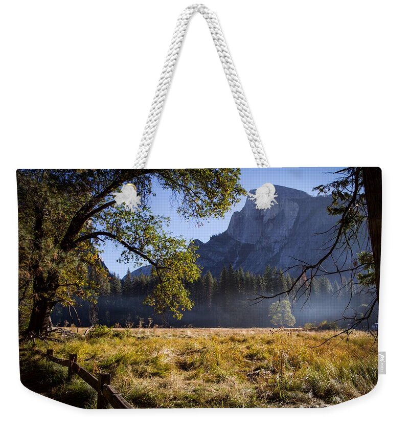 Half Dome Weekender Tote Bag featuring the photograph Meadow View by Stephen Sloan