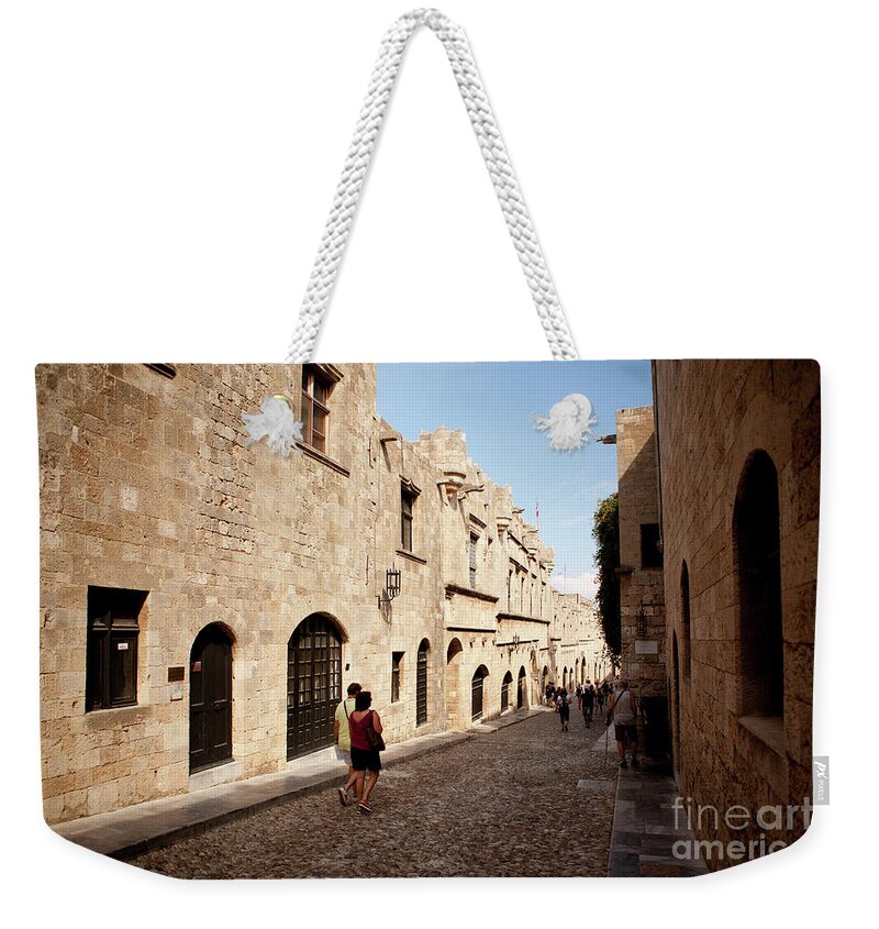Rhodes Weekender Tote Bag featuring the photograph Medieval City of Rhodes by Rich S