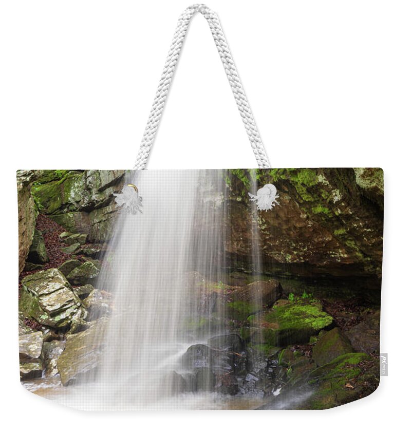 Waterfall Weekender Tote Bag featuring the photograph Meditation Falls by Grant Twiss