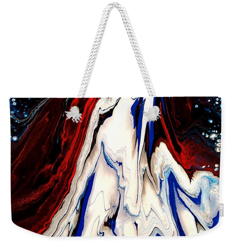  Weekender Tote Bag featuring the painting Melt Down by Rein Nomm