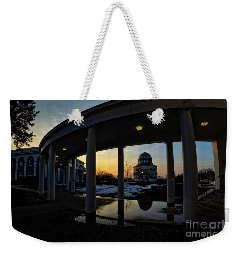 Capital District Weekender Tote Bag featuring the photograph Memorial Reflections by Neil Shapiro