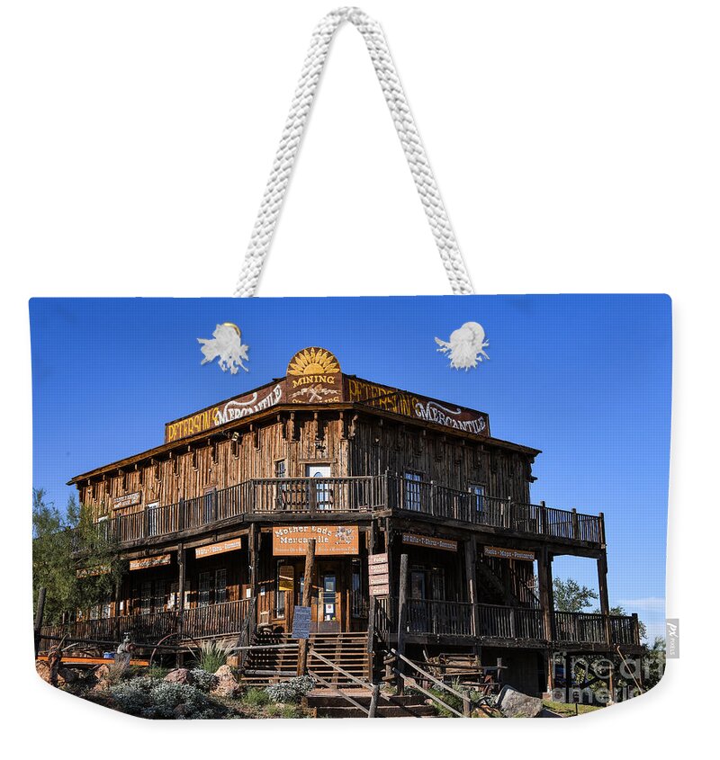 Mercantile Gold Field Mining Ghost Town Weekender Tote Bag featuring the digital art Mercantile Gold Field Mining Ghost Town by Tammy Keyes