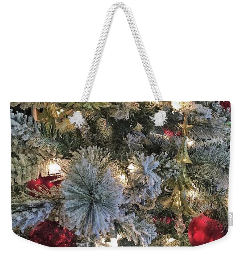Christmas Weekender Tote Bag featuring the photograph Merry Christmas #3 by Jerry Abbott