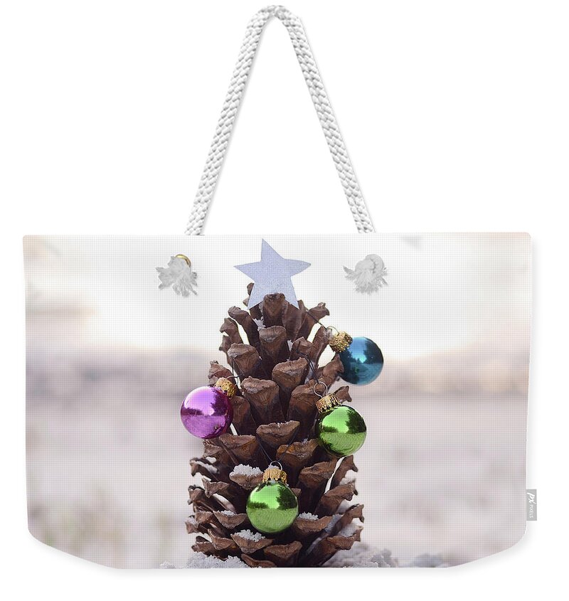 Christmas Weekender Tote Bag featuring the photograph Merry Little Christmas by Laura Fasulo