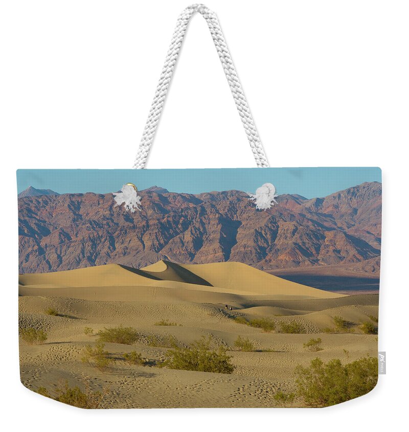 Mesquite Flat Sand Dunes Weekender Tote Bag featuring the photograph Mesquite Flat Sand Dunes by Matthew Irvin