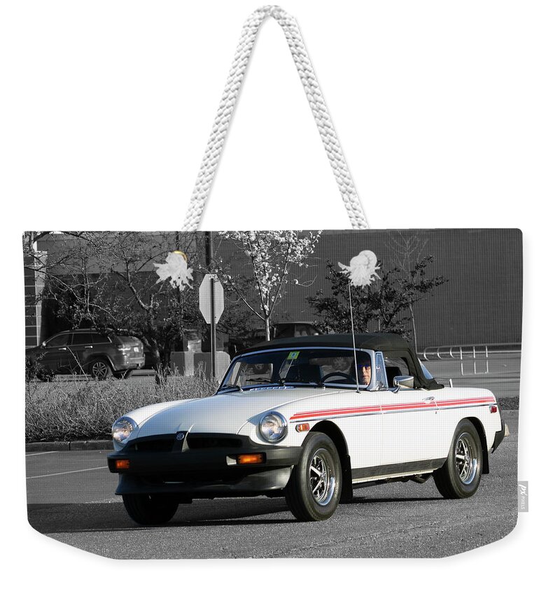 Mgb Weekender Tote Bag featuring the photograph MGB by Rik Carlson
