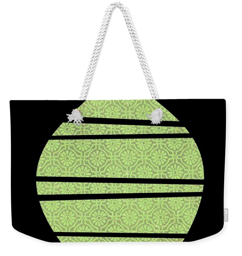 Mid Century Weekender Tote Bag featuring the digital art Mid Mod Vase 2 by Donna Mibus