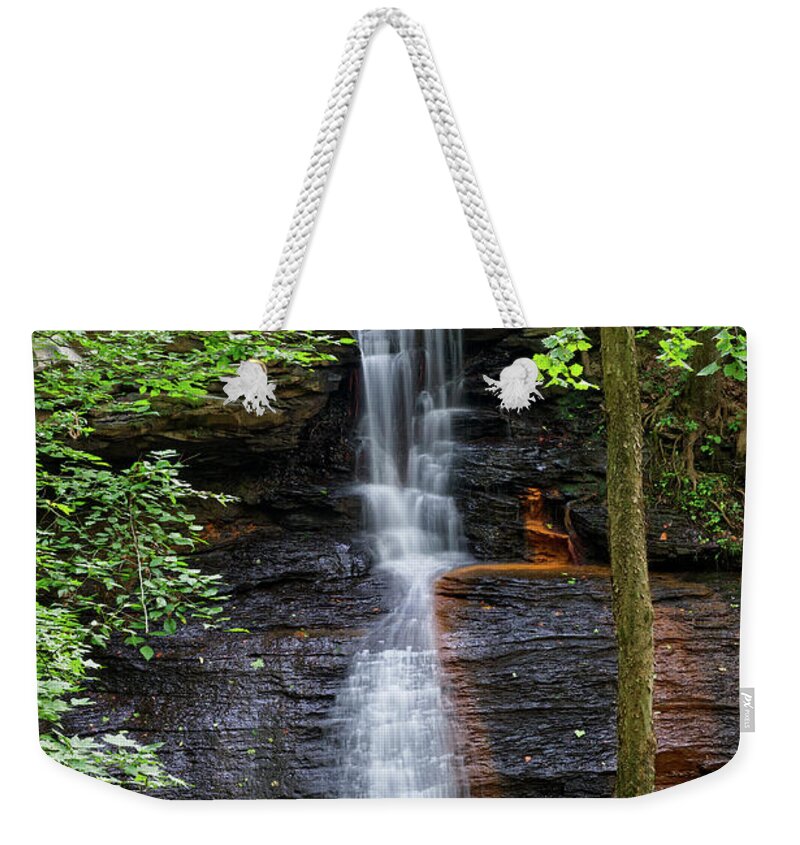Falls Weekender Tote Bag featuring the photograph Middle Fork Falls 6 by Phil Perkins
