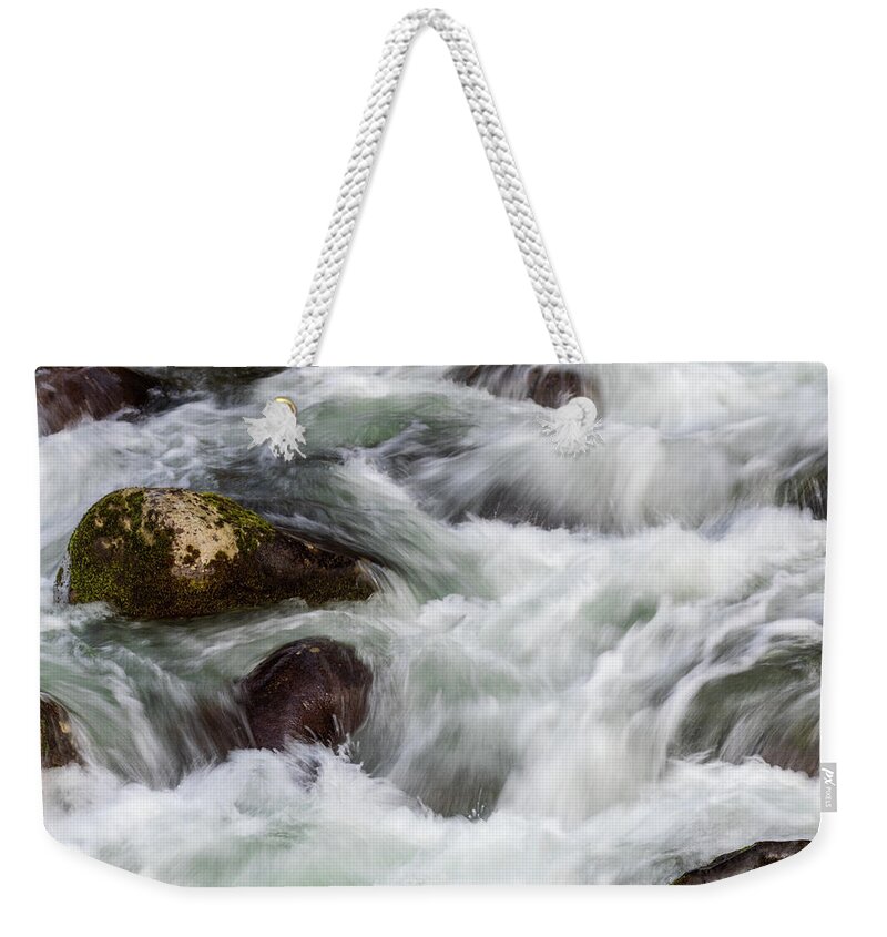 North Fork Willamette Weekender Tote Bag featuring the photograph Middle Fork North Fork Willamette River by Catherine Avilez