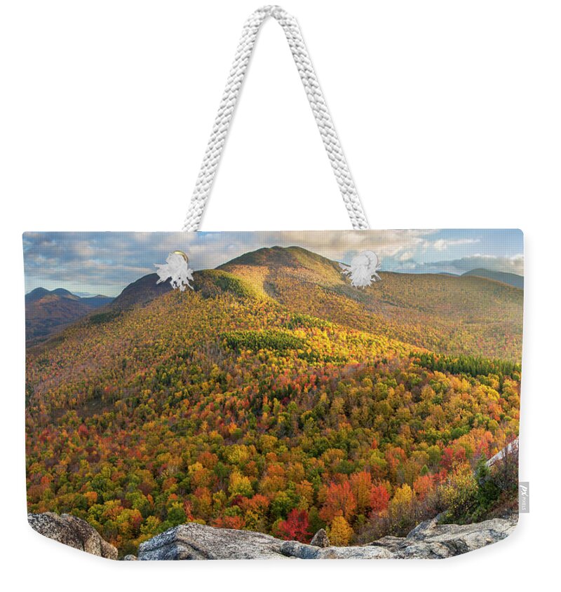 Middle Weekender Tote Bag featuring the photograph Middle Sugarloaf Autumn Glow by White Mountain Images