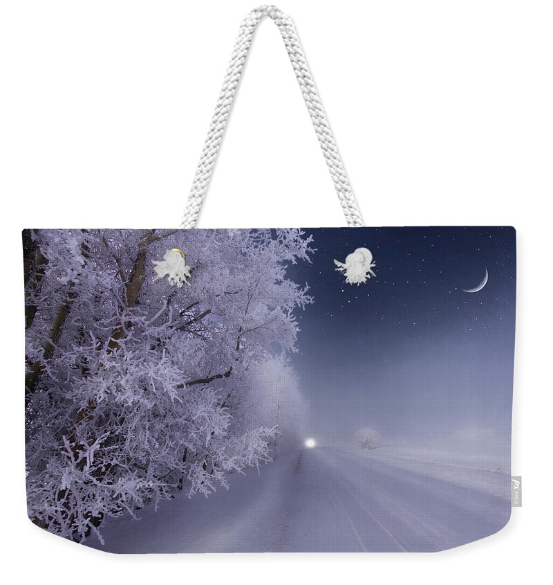 Landscape Weekender Tote Bag featuring the photograph Midnight on the Prairie by Dan Jurak
