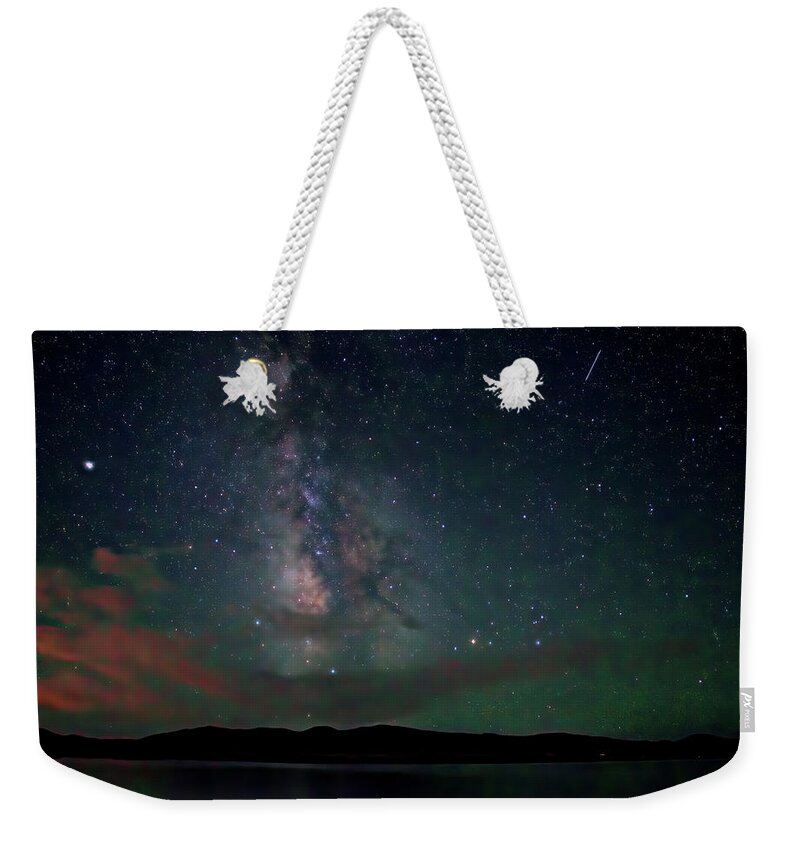 Milky Way Weekender Tote Bag featuring the photograph Milky Way Over South Park by Bob Falcone