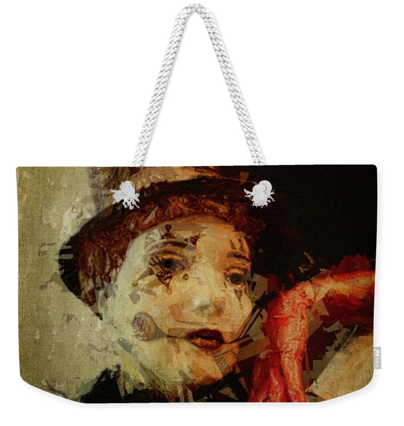 Circus Weekender Tote Bag featuring the photograph Mime by Pete Rems