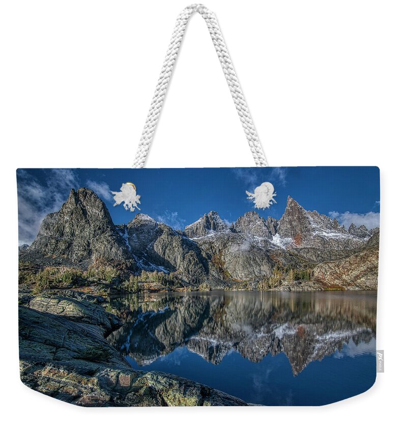 Landscape Weekender Tote Bag featuring the photograph Minaret Lake by Romeo Victor
