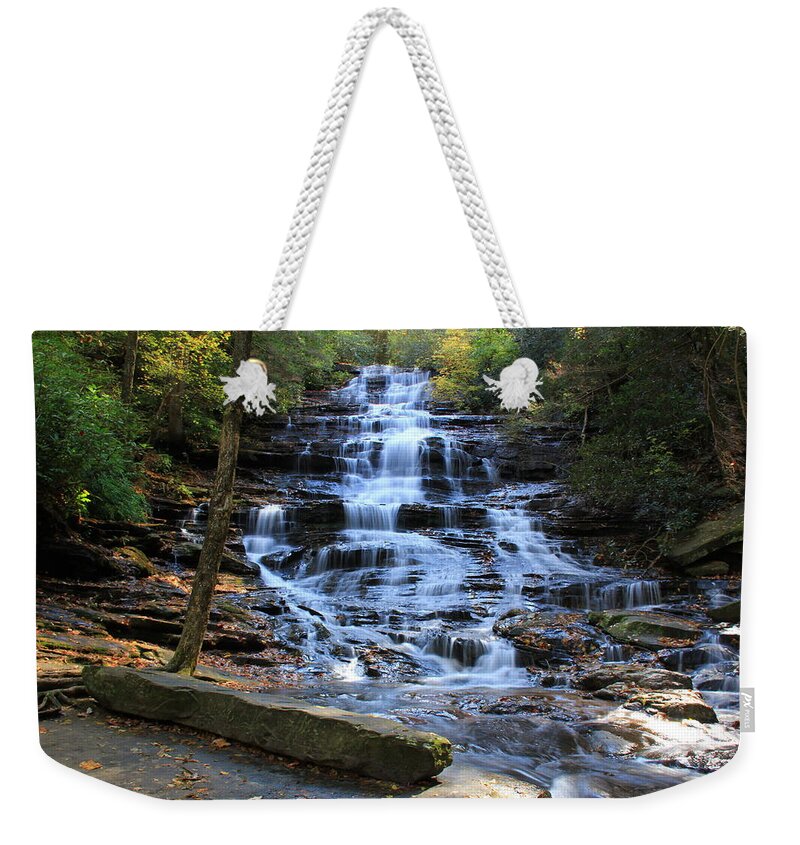 Waterfall Weekender Tote Bag featuring the photograph Minnehaha Falls 2 - Georgia by Richard Krebs
