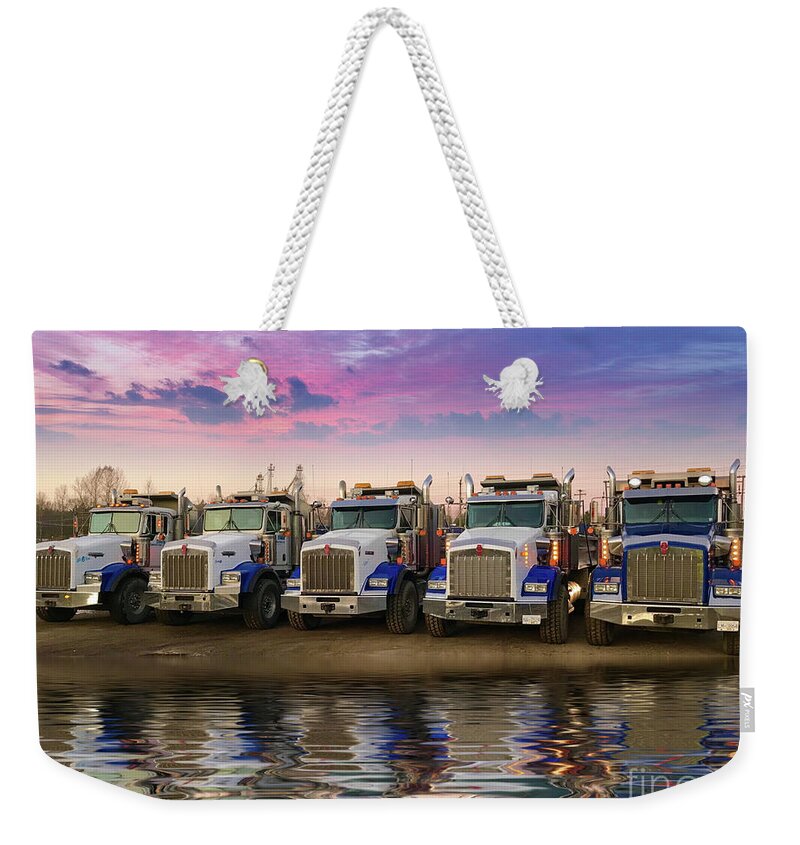Big Rigs Weekender Tote Bag featuring the photograph Minto Trucks by Randy Harris