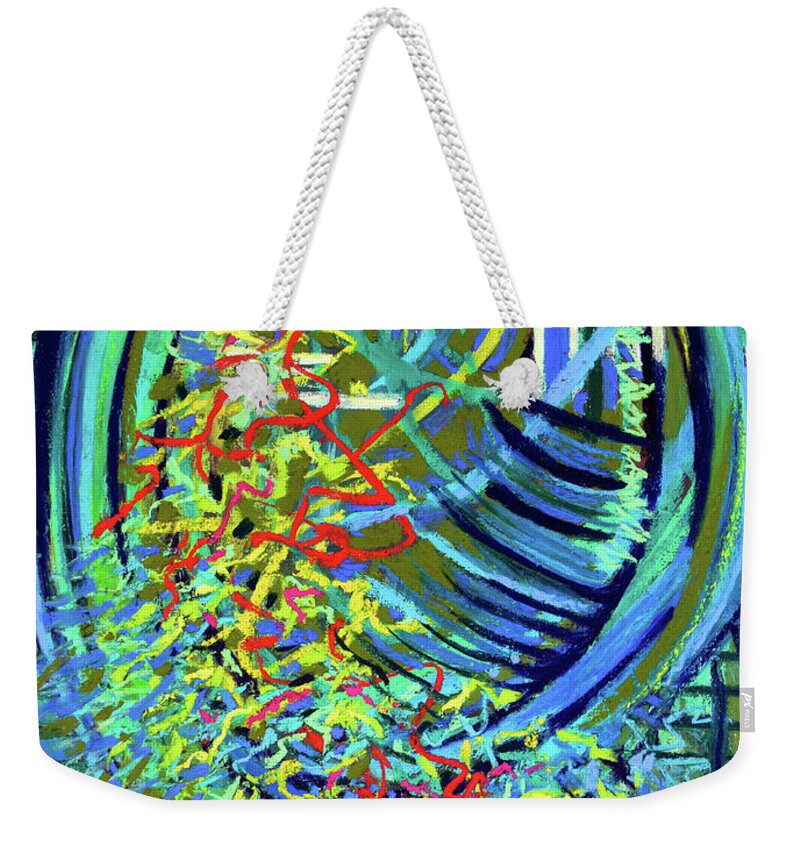  Weekender Tote Bag featuring the painting Mirror, Mirror on the Wall by Polly Castor