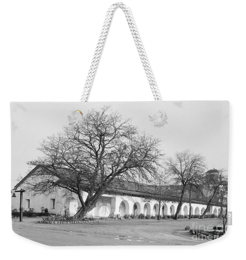 1934 Weekender Tote Bag featuring the photograph Mission San Juan Bautista by Granger