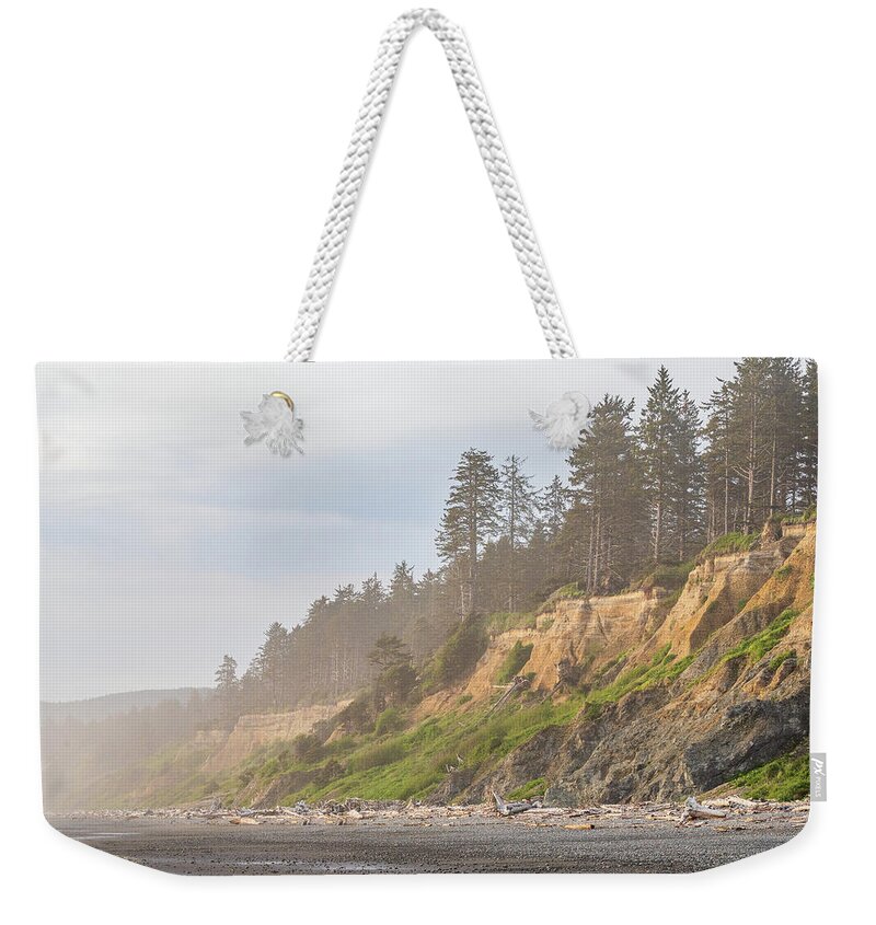 Ocean Weekender Tote Bag featuring the photograph Misty coastline by Robert Miller
