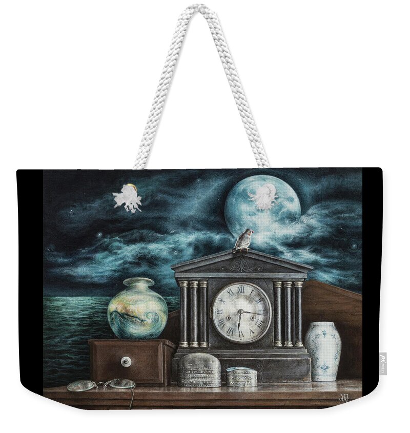 Art Weekender Tote Bag featuring the painting MMXX Disquiet Earth by Yvonne Wright