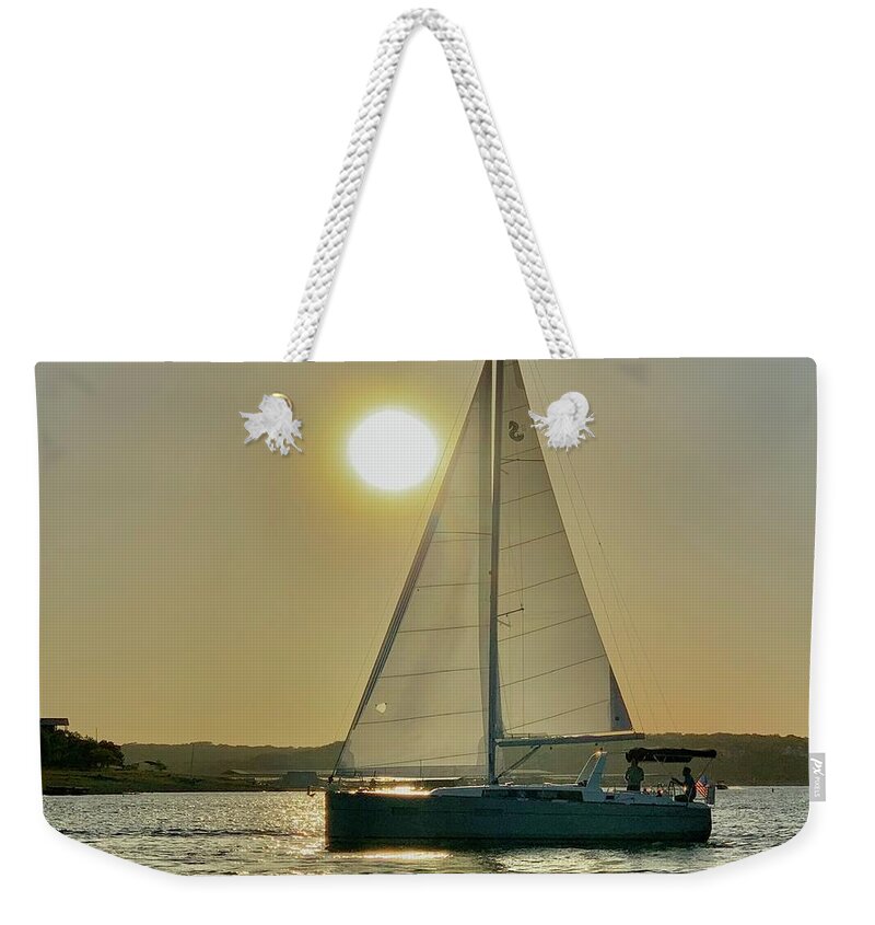 Sunset Weekender Tote Bag featuring the photograph Moana Sunset by Kelly Smith