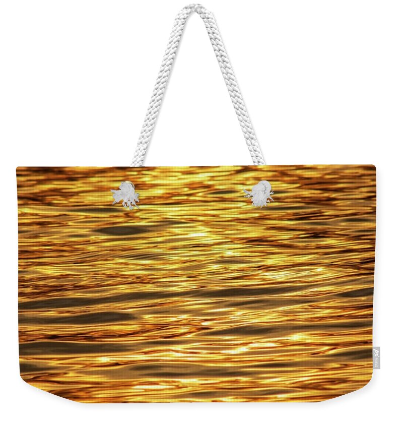 Seascape Weekender Tote Bag featuring the photograph Molten Seas II by Ruth Crofts Photography