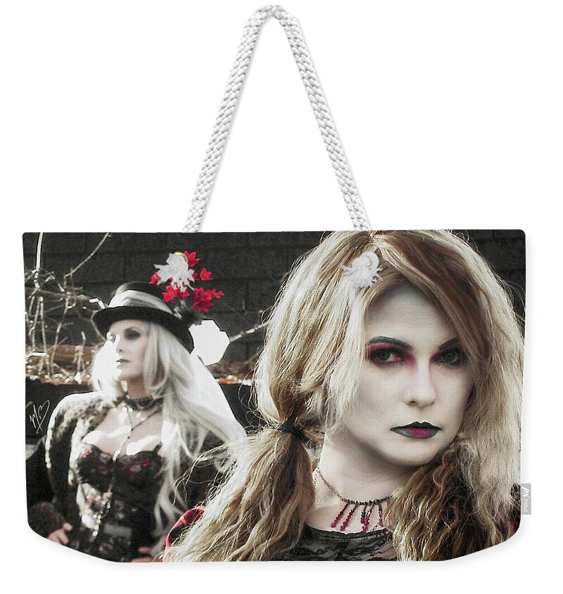 Cosplay Weekender Tote Bag featuring the photograph Monique and Ryli 5 by Mark Baranowski