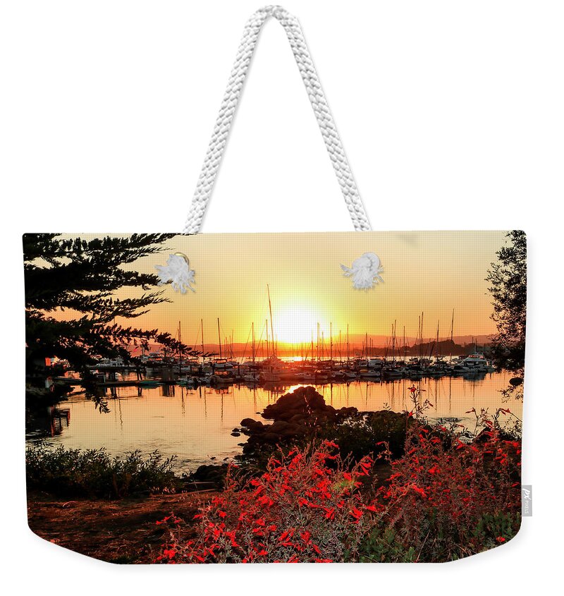  Weekender Tote Bag featuring the photograph Monterey Marina by Dr Janine Williams