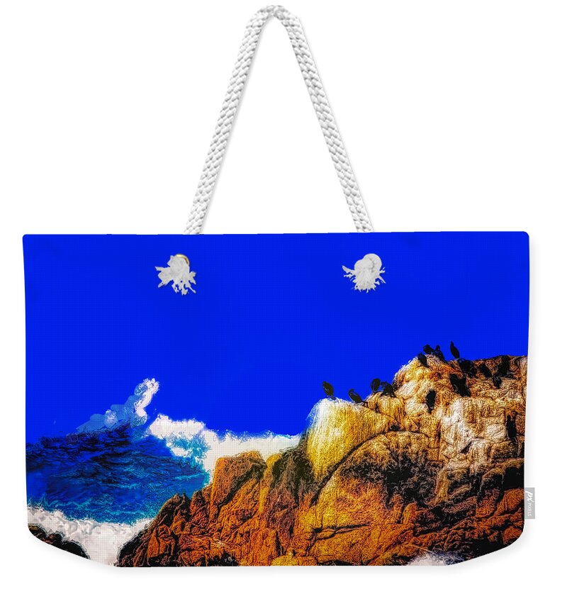 Monterey Weekender Tote Bag featuring the photograph Monterey Ocean View by Jim Signorelli