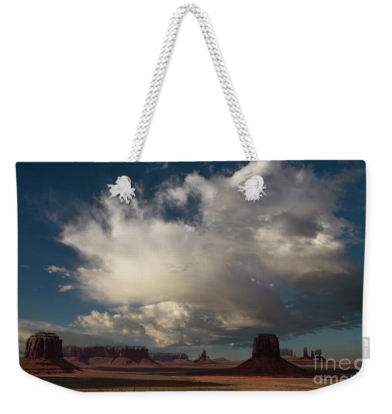 Monument Valley Weekender Tote Bag featuring the photograph Monument Valley by Keith Kapple
