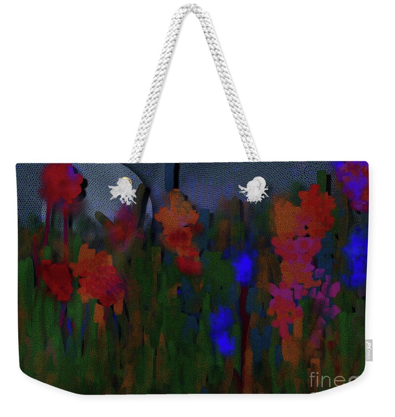 Moon Weekender Tote Bag featuring the digital art Moonrise by Mimulux Patricia No