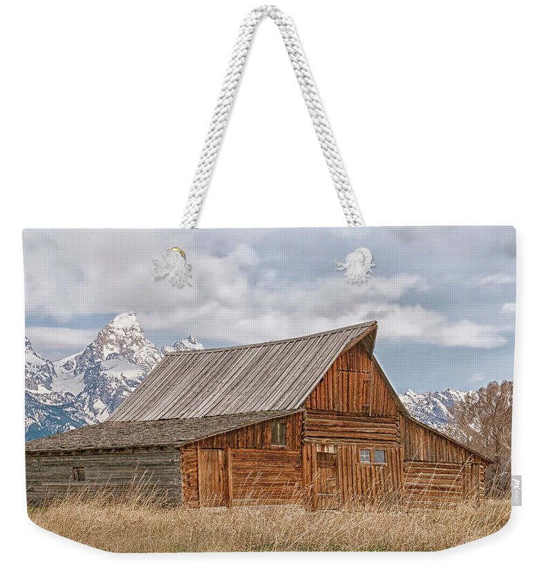 Grand Teton National Park Weekender Tote Bag featuring the photograph Mormon Row by CR Courson