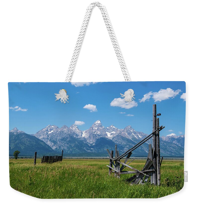 Nature Weekender Tote Bag featuring the photograph Mormon Row Meadows by Rose Guinther