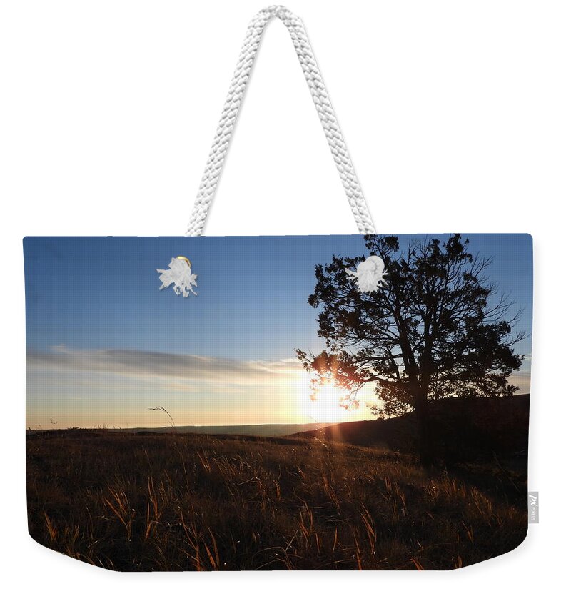 Sunrise Weekender Tote Bag featuring the photograph Morning Light by Amanda R Wright