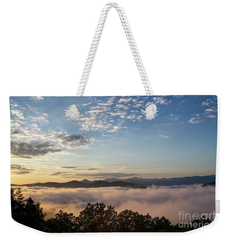 Tennessee Weekender Tote Bag featuring the photograph Morning on the Foothills Parkway 4 by Phil Perkins
