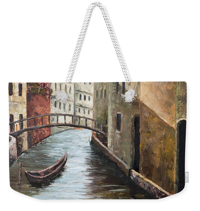 Venice Weekender Tote Bag featuring the painting Morning Shadows by Darice Machel McGuire