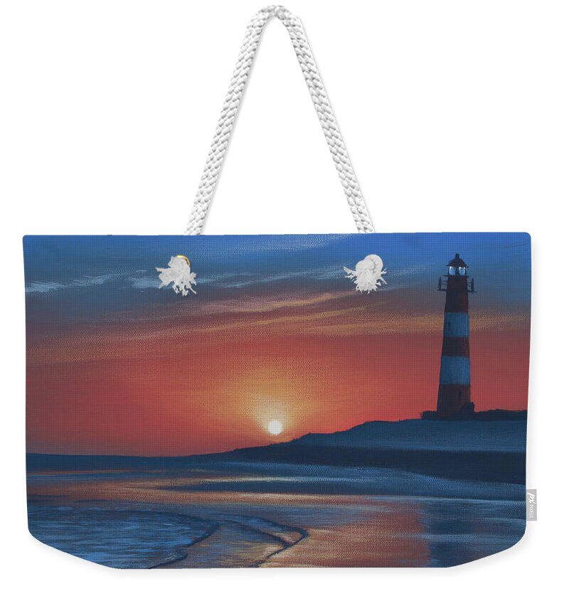 Acrylic Weekender Tote Bag featuring the painting Morning Watch by Timothy Stanford