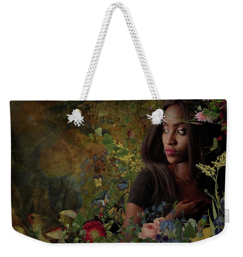 Model From Awake Weekender Tote Bag featuring the digital art Mother Nature by Ricardo Dominguez