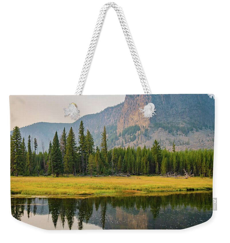 Mount Haynes Weekender Tote Bag featuring the photograph Mount Haynes, Yellowstone National Park by Ann Moore