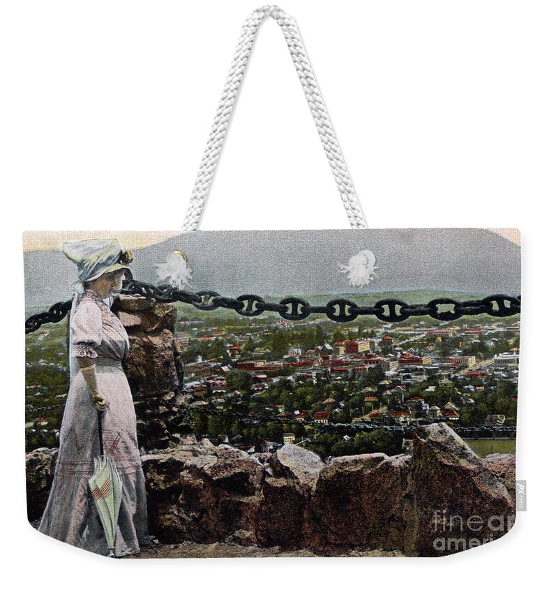 Mount Rubidoux - Riverside - CA - 1910s Weekender Tote Bag by Sad