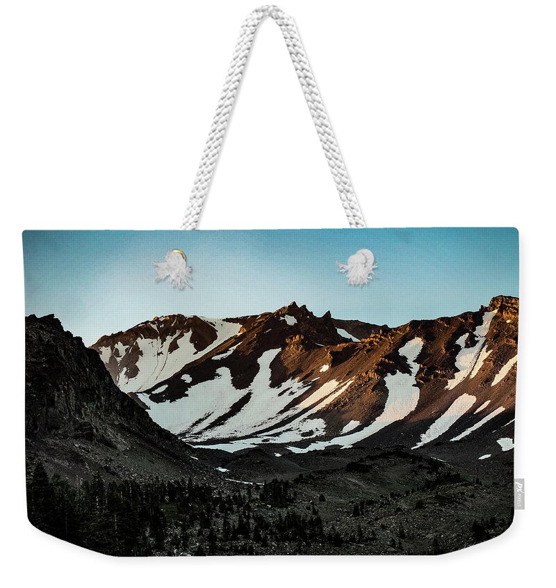 Druified Weekender Tote Bag featuring the photograph Mount Shasta 21 by Rebecca Dru
