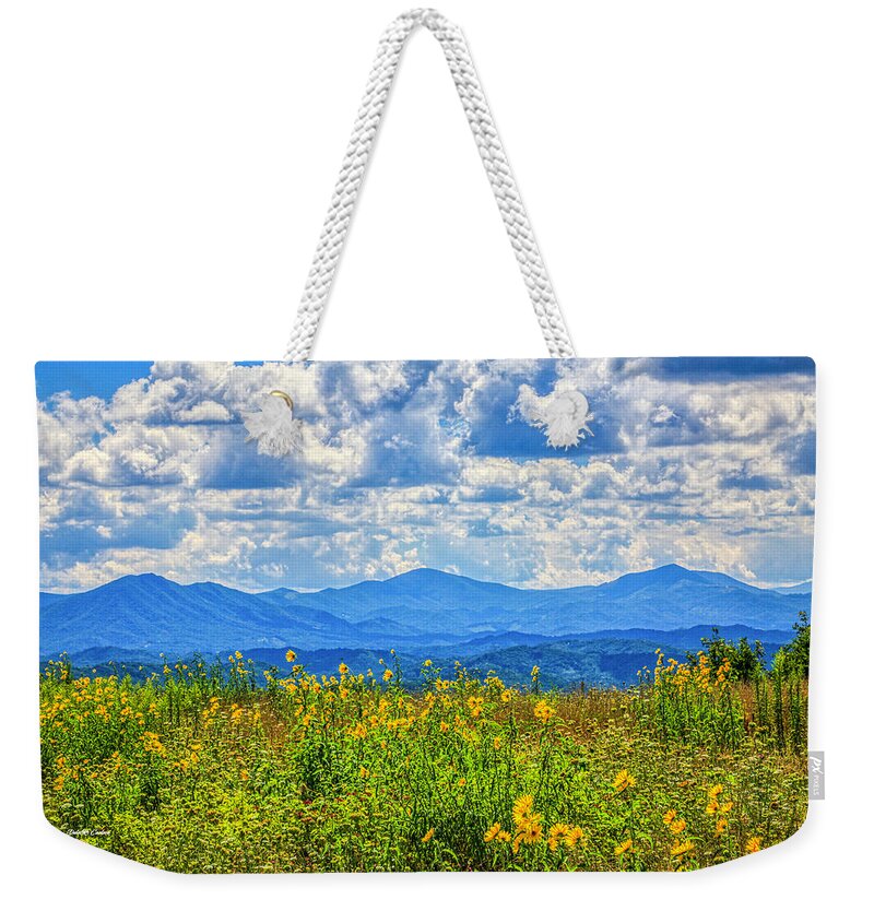 Pond Mountain Weekender Tote Bag featuring the photograph Mountain High by Dale R Carlson