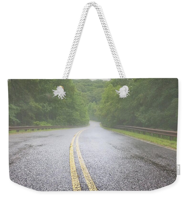Asphalt Weekender Tote Bag featuring the photograph Mountain Road by Darryl Brooks