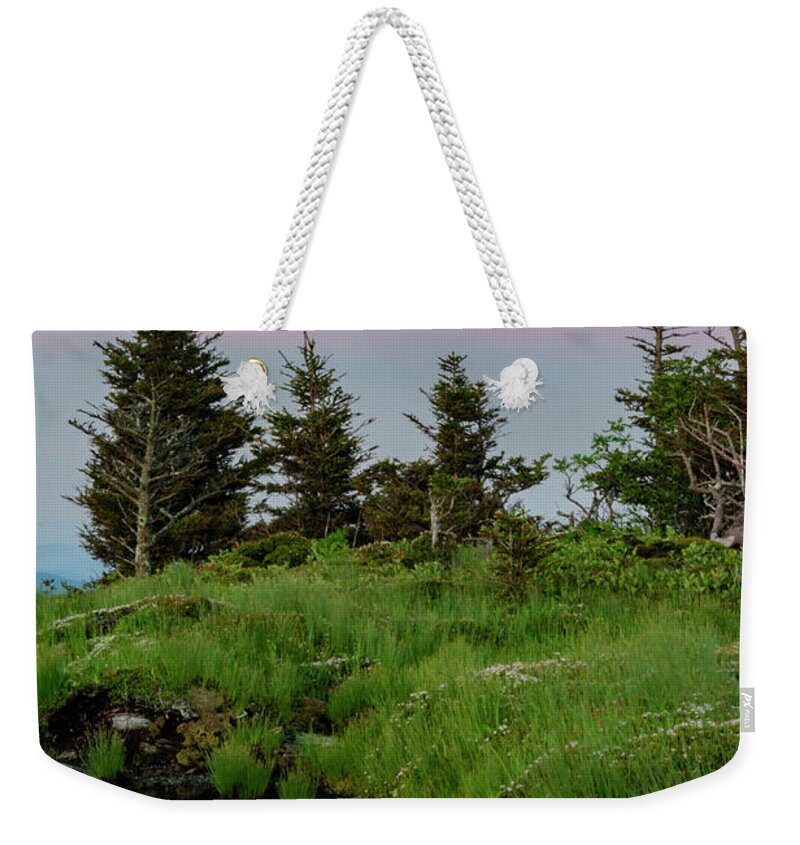 Blue Ridge Mountains Weekender Tote Bag featuring the photograph Mountain Top Sunrise by Melissa Southern