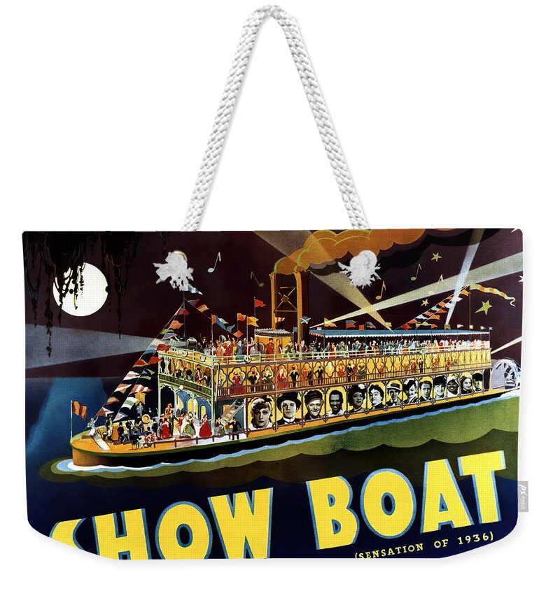 Show Weekender Tote Bag featuring the mixed media Movie poster for ''Show Boat'', 1936 by Movie World Posters