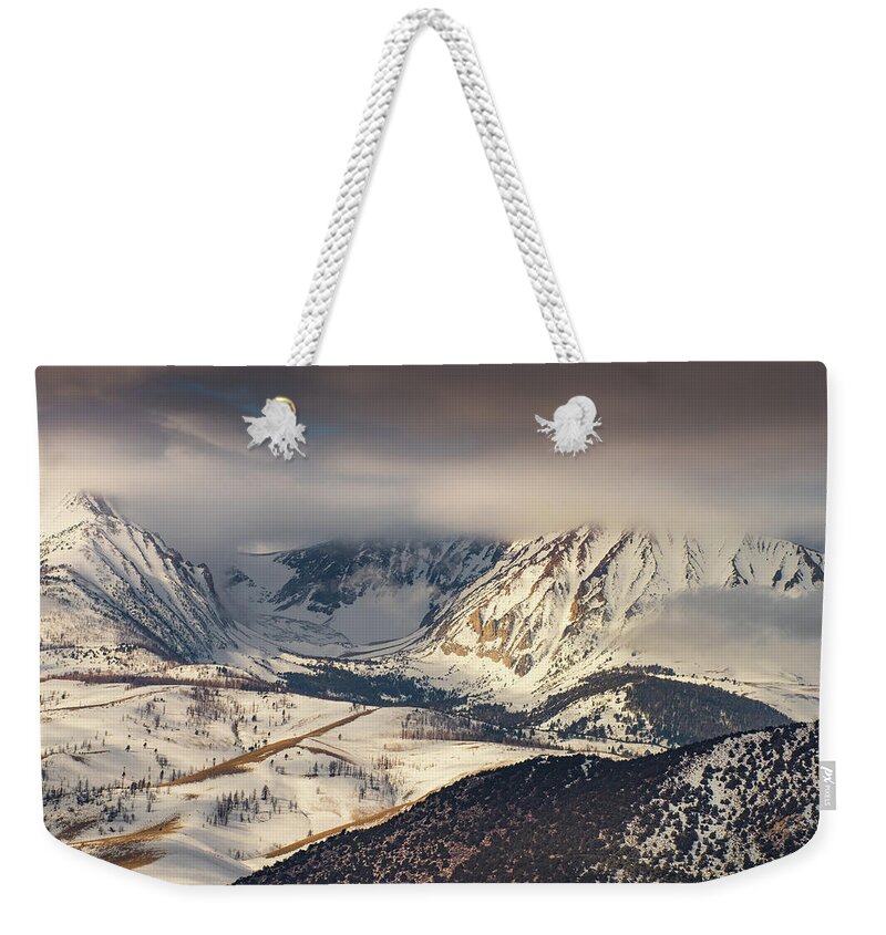 California Weekender Tote Bag featuring the photograph Mt Lewis and June Lakes Region by Janis Knight
