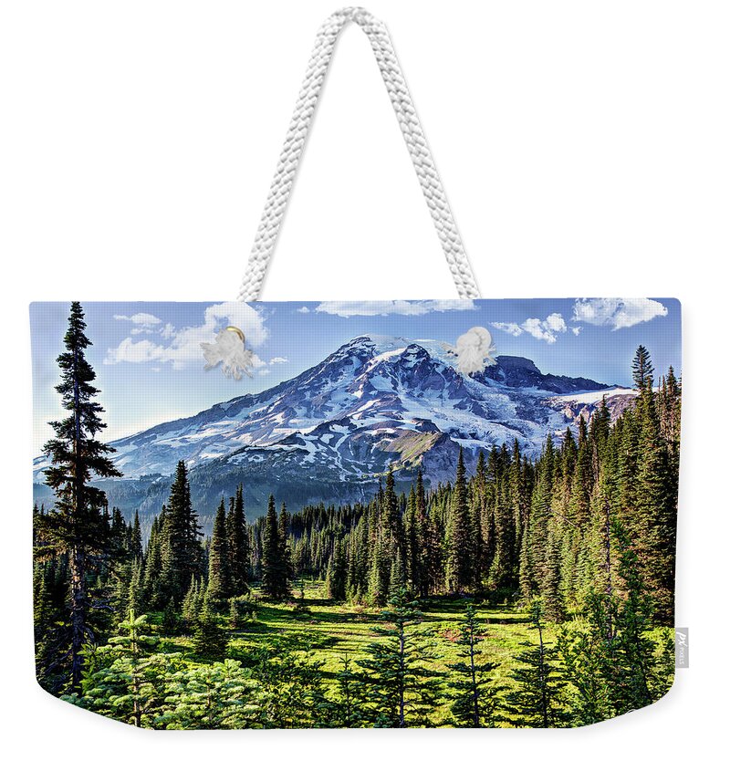 Mt-rainer Weekender Tote Bag featuring the photograph Mt. Rainer by Gary Johnson